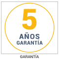 5 años de garantía